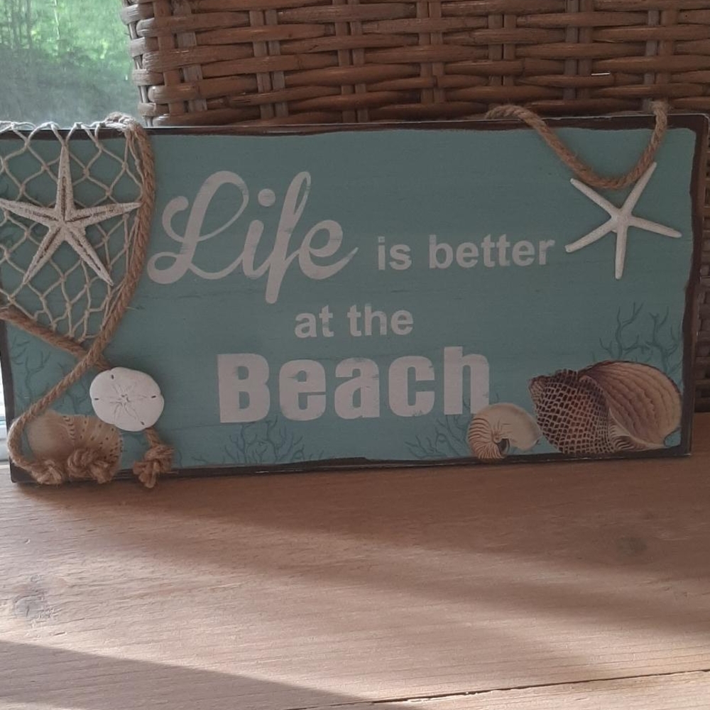 Beach Themed Wall Sign